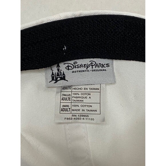 Mickey Mouse Hat Disney Parks Black and White Graffiti Paint Style Baseball Hat - Picture 5 of 6